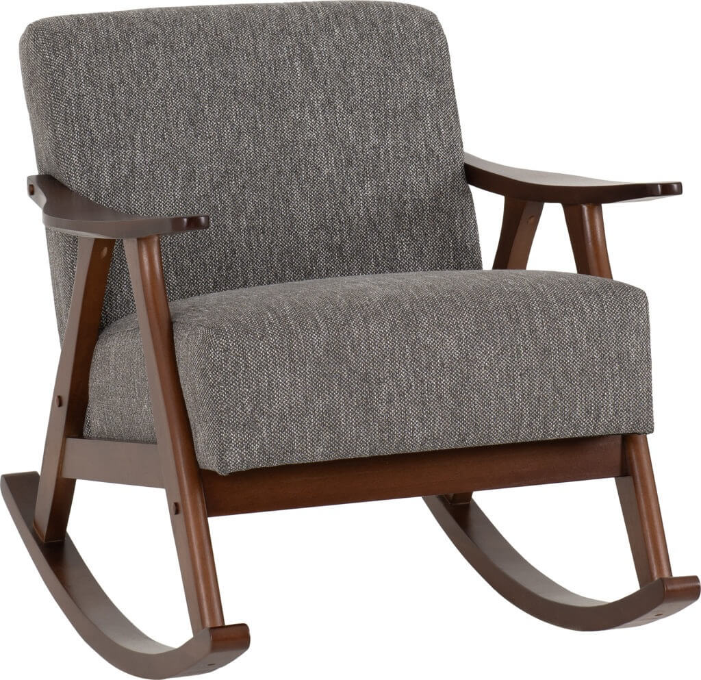Kendra Rocking Chair Grey Fabric