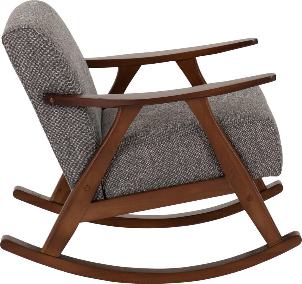 Kendra Rocking Chair Grey Fabric