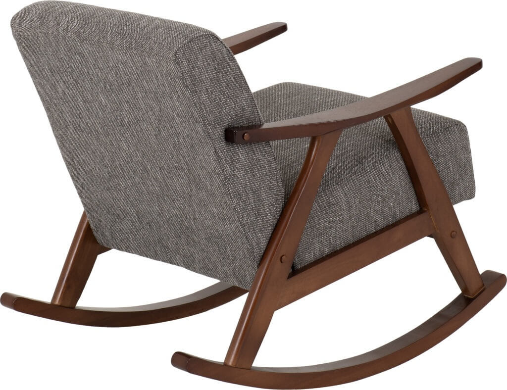 Kendra Rocking Chair Grey Fabric