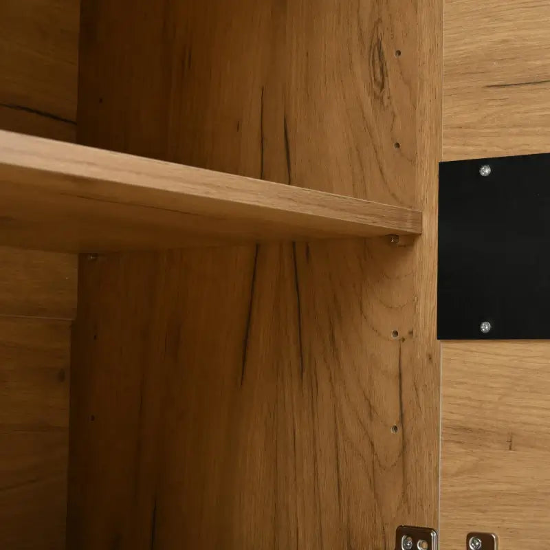 Modern Storage Cabinet with Soft-Close Hinges & Adjustable Shelves, Multifunctional Sideboard for Living Areas, 140L x 40W x 70H cm, Wood