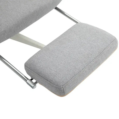 Vinsetto Office Chair, High Back Fabric Work Chair with 160° Reclining Backrest, Retractable Footrest, Neck and Lumbar Pillow, Light Grey