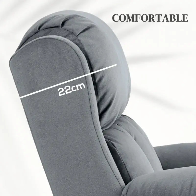 HOMCOM Eight-Point Massage Lift Chair, with Remote - Grey