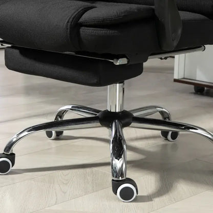 Vinsetto Six-Point Massage and Heated Office Chair with 135°Recline Back - Black