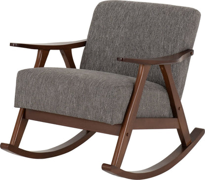 Kendra Rocking Chair Grey Fabric