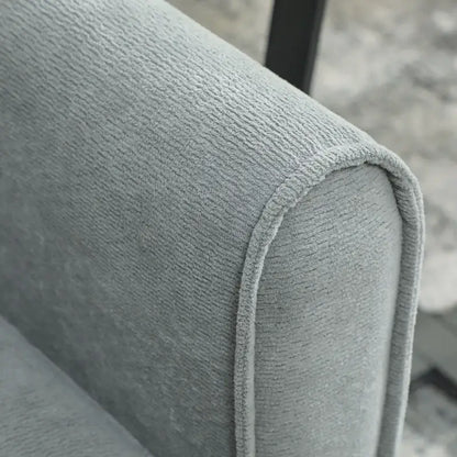 HOMCOM 2 Seater Sofa Bed, 3-in-1 Convertible Sleeper Sofa with Click-clack Adjustable Backrest and 2 Pillows, Grey